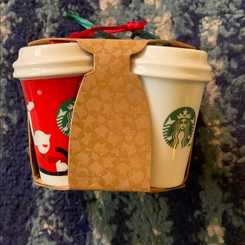 Starbucks 4 pack Holiday ornaments